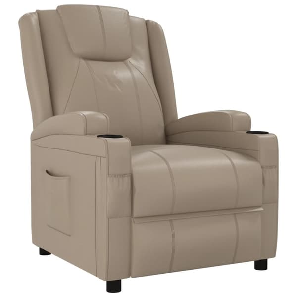 Reclinerfåtölj cappuccino konstläder