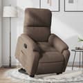 Miniatyrbild 1 av 2: Reclinerfåtölj med uppresningshjälp brun mikrofibertyg