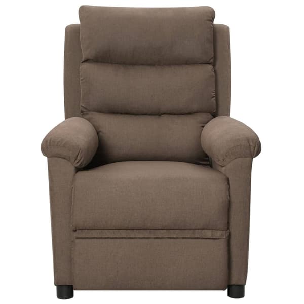 Reclinerfåtölj taupe tyg