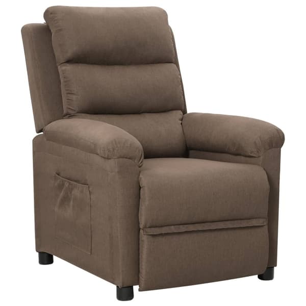 Reclinerfåtölj taupe tyg