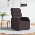 Miniatyrbild 1 av 2: Reclinerfåtölj mörkbrun tyg