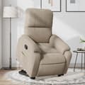 Miniatyrbild 1 av 2: Reclinerfåtölj med uppresningshjälp taupe mikrofibertyg