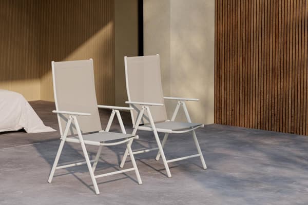 FURNLUX UTOMHUS RECLINER STOL BREAK BEIGE 55CM