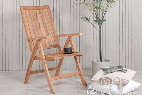 FURNLUX UDENDØRS HVILESTOL KENYA TEAK 62CM