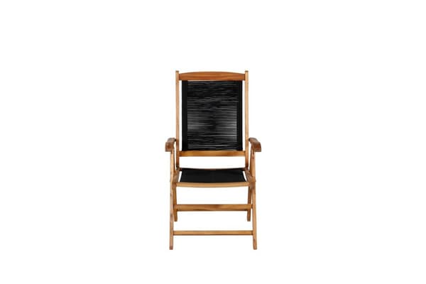 FURNLUX UDENDØRS HVILESTOL PETER SORT & AKACIE 57CM