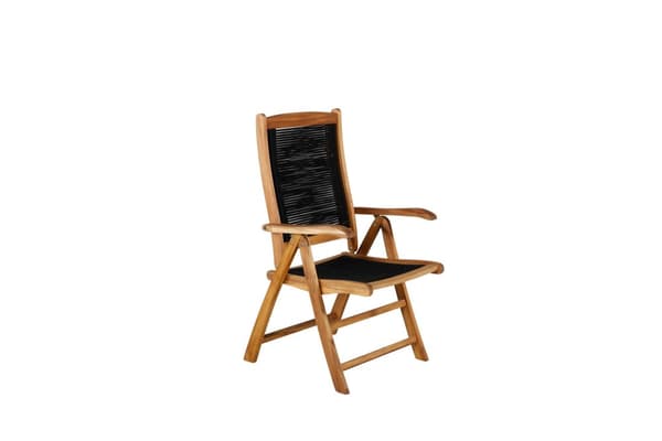 FURNLUX UDENDØRS HVILESTOL PETER SORT & AKACIE 57CM