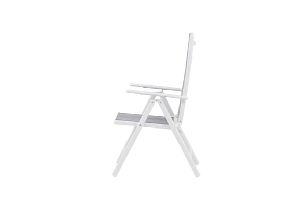 FURNLUX UTOMHUS RECLINER STOL BREAK GRÅ & VIT 55CM