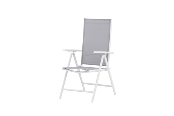FURNLUX UTOMHUS RECLINER STOL BREAK GRÅ & VIT 55CM