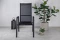 Miniatyrbild 4 av 4: FURNLUX UTOMHUS RECLINER STOL COPACABANA SVART 57CM