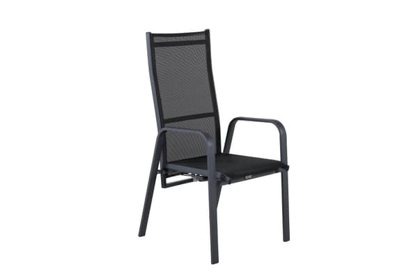 FURNLUX UTOMHUS RECLINER STOL COPACABANA SVART 57CM
