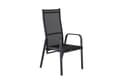 Miniatyrbild 1 av 4: FURNLUX UTOMHUS RECLINER STOL COPACABANA SVART 57CM