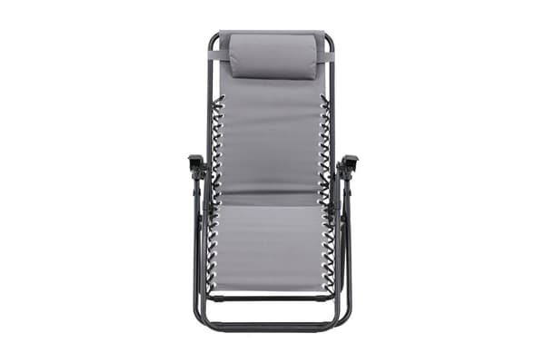 FURNLUX UTOMHUS RECLINER STOL VULCANO GRÅ & SVART 64CM