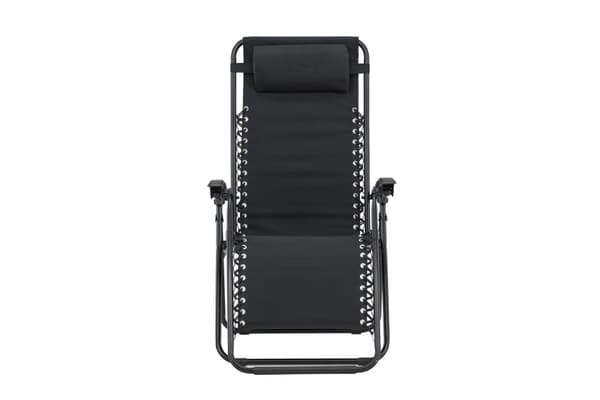 FURNLUX UTOMHUS RECLINER STOL VULCANO SVART 64CM