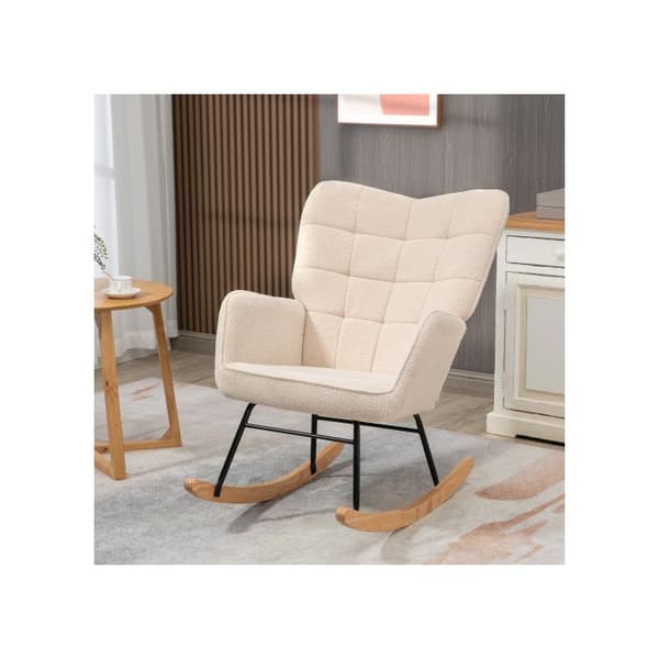 Fåtölj, sängsoffa med cypressstoppar, för sovrummet, max belastning 120 kg, beige, 71x92x101 cm.