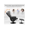 Miniatyrbild 6 av 6: Chaise longue HOMCOM Förvaringsutrymme med 10 vibrationspunkter Syntetläder svart 76 x 81 x 105 cm