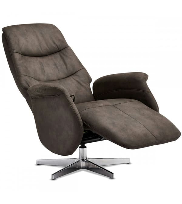 Rootz Fåtölj - Vridbar vilstol - Justerbar loungestol - 360° vridbar, lutande, justerbar nackstöd - 90cm x 79cm x 114cm