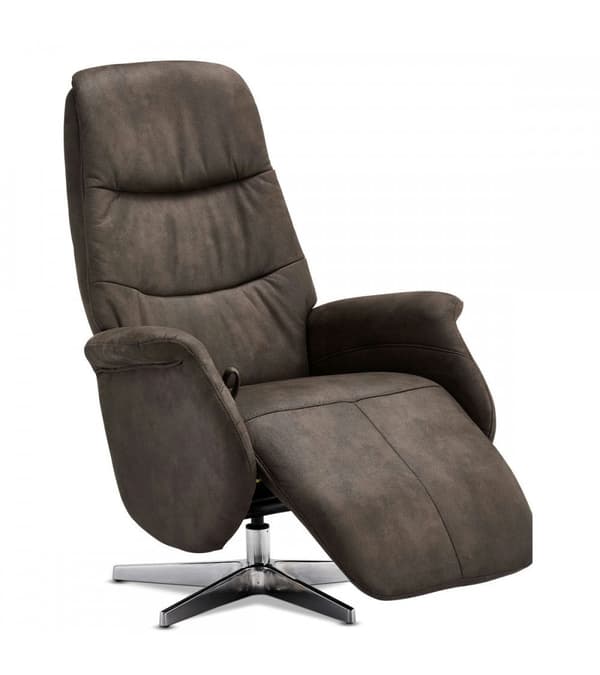 Rootz Fåtölj - Vridbar vilstol - Justerbar loungestol - 360° vridbar, lutande, justerbar nackstöd - 90cm x 79cm x 114cm