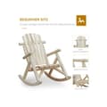 Miniatyrbild 6 av 6: Outsunny gungstol Trädgårdsstol Relax i naturligt granträ
