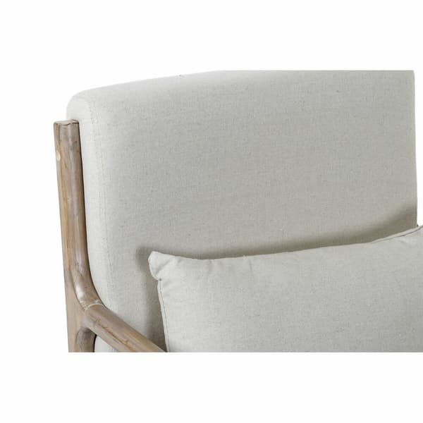 Nojatuoli DKD Home Decor 66 x 79 x 75 cm Sixties Beige Puu Muovinen