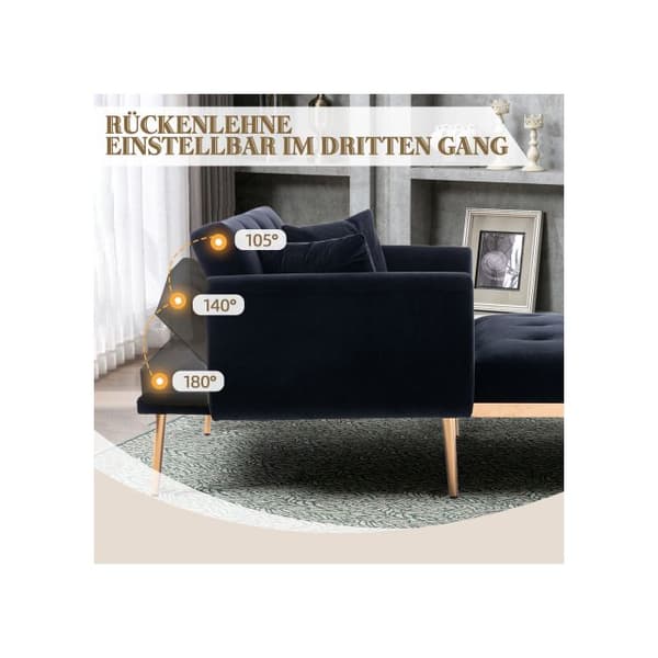 Modern stil fåtölj, justerbart ryggstöd Karamellfåtölj, hopfällbar soffa (järn)