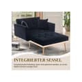 Miniatyrbild 4 av 6: Modern stil fåtölj, justerbart ryggstöd Karamellfåtölj, hopfällbar soffa (järn)