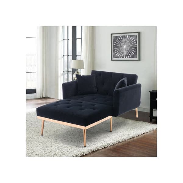Modern stil fåtölj, justerbart ryggstöd Karamellfåtölj, hopfällbar soffa (järn)