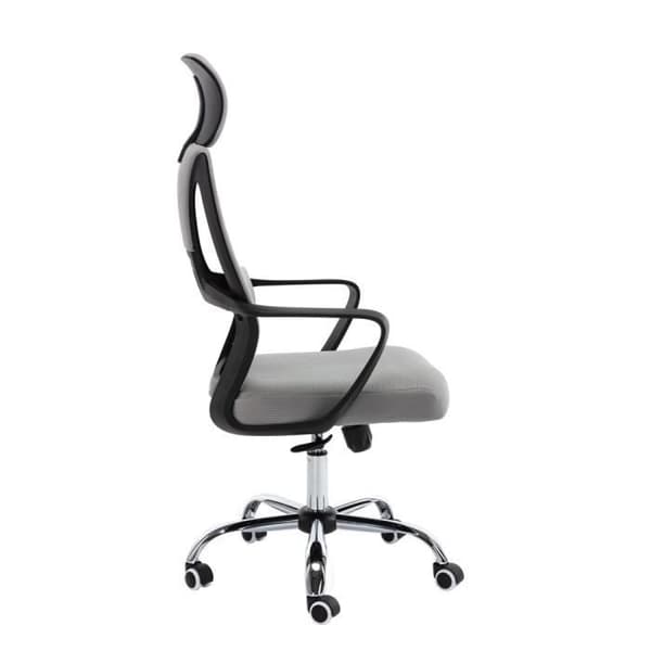 Snurrfåtölj - NIGEL - Grå - 1 plats - Modern design - Komfortabla armstöd