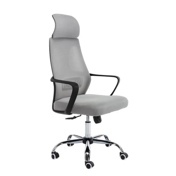 Snurrfåtölj - NIGEL - Grå - 1 plats - Modern design - Komfortabla armstöd
