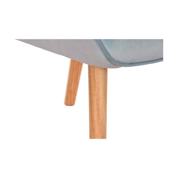 Nojatuoli DKD Home Decor Sininen Taivaansininen Luonnollinen Puu Muovinen 67 x 75 x 96 cm