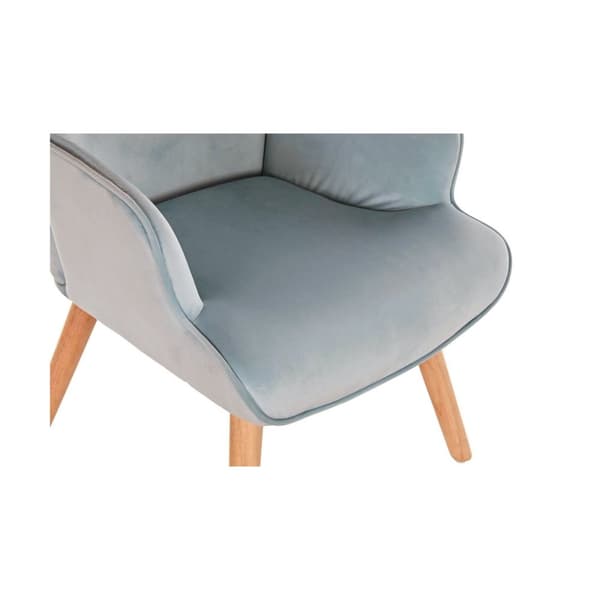 Nojatuoli DKD Home Decor Sininen Taivaansininen Luonnollinen Puu Muovinen 67 x 75 x 96 cm