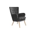 Pikkukuva 1 / 7: Nojatuoli DKD Home Decor Luonnollinen Puu Polyesteri Tumman harmaa (66 x 67 x 92 cm)