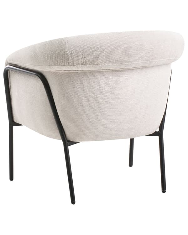 Lenestol Lys Beige Polyester Polstring Metallramme Moderne Badekarstol
