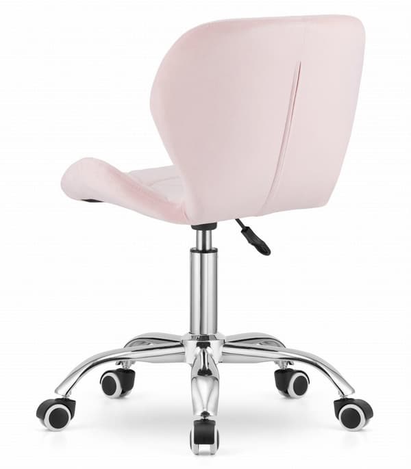 AVOLA sammetssnurrfåtölj - rosa
