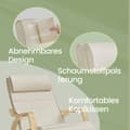 Miniatyrbild 6 av 6: Rootz Swing Chair - Rocking fåtöljer - Recliner med 5 -stegs fotstöd - Komfort & stil - 67 x 115 x 91 cm