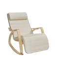 Miniatyrbild 1 av 6: Rootz Swing Chair - Rocking fåtöljer - Recliner med 5 -stegs fotstöd - Komfort & stil - 67 x 115 x 91 cm