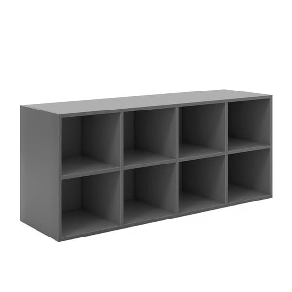 Skoorganisator, 40x12x16 tommer, Grå
