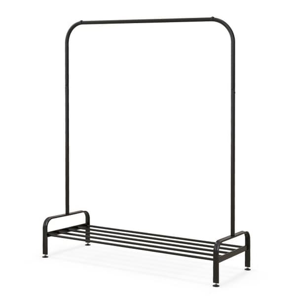 Klädhängare, 112x42x145 cm, Svart