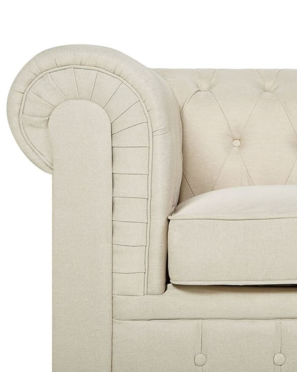CHESTERFIELD Fåtölj Beige Lumarko!