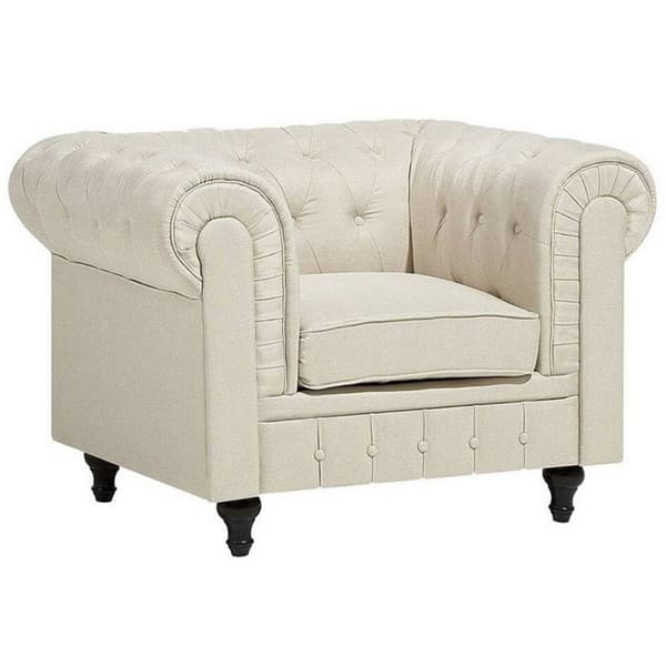 CHESTERFIELD Fåtölj Beige Lumarko!