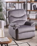 Pikkukuva 2 / 10: Nojatuoli ESLOV Velour Grey Lumarko!
