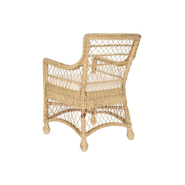 Fåtölj DKD Home Decor Vit Naturell 56 x 63 x 86 cm