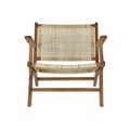 Miniatyrbillede 4 af 5: Lænestol DKD Home Decor MB-182316 Natur Lys brun Teak 69 x 78 x 68 cm