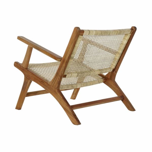 Lænestol DKD Home Decor MB-182316 Natur Lys brun Teak 69 x 78 x 68 cm