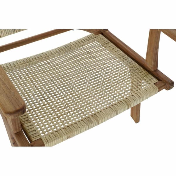 Lænestol DKD Home Decor MB-182316 Natur Lys brun Teak 69 x 78 x 68 cm