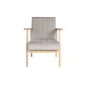 Miniatyrbillede 3 af 5: Lænestol DKD Home Decor 63 x 68 x 81 cm Natur Grå Beige Fyrretræ