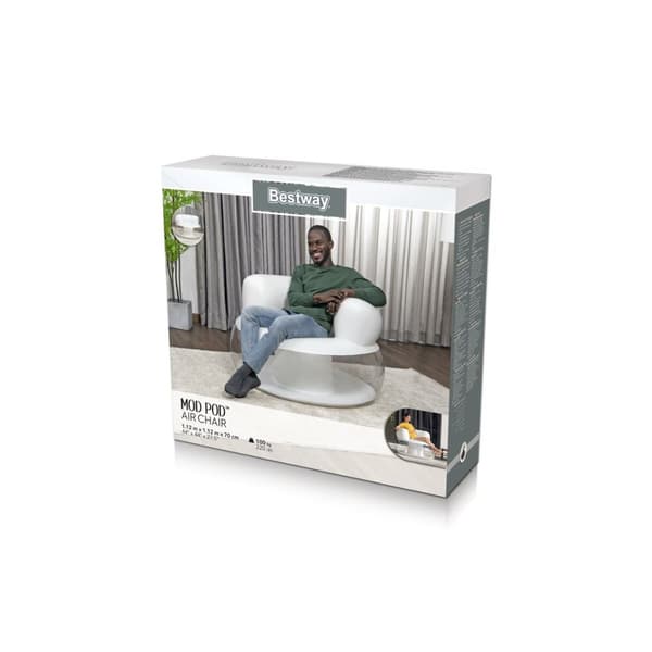 Bestway Oppustelig Sæde Enkel Farve Assorteret 112x112x70 cm Indendørs 75138