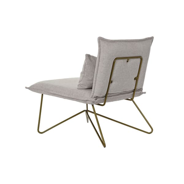 Fåtölj DKD Home Decor 66 x 78 x 75 cm Beige Gyllene Metall