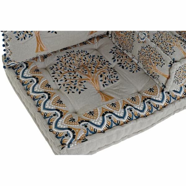 Fåtölj DKD Home Decor Gul Blå Beige 145 x 76 x 1 cm