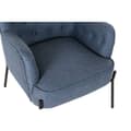 Miniatyrbillede 2 af 3: Lænestol DKD Home Decor Blå Sort Metal 65 x 73 x 79,5 cm