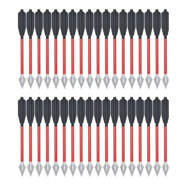 Krydskobler, 6,3 tommer længde, holdbar aluminiumsaksel,rød 36pcs